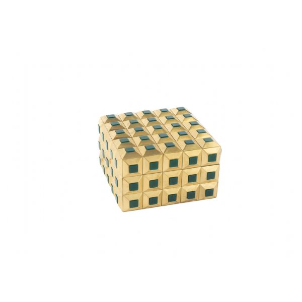 GOLD YEŞİL TAŞLI KUTU